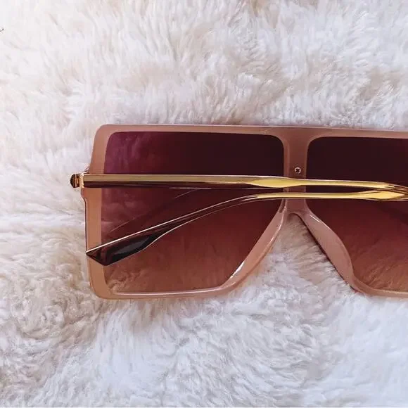 Ariel Pink Rectangle Full Frame Sunglasses - Picture 10 of 11